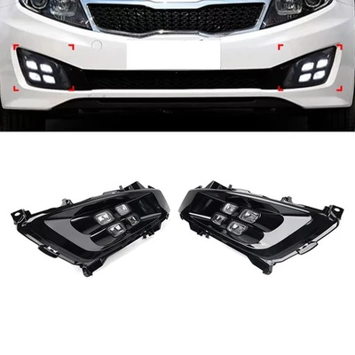 4Eyes Daytime Running Light Fog Lamp Driving Light For Kia Optima K5 2011-13 11 - Image 1 of 4