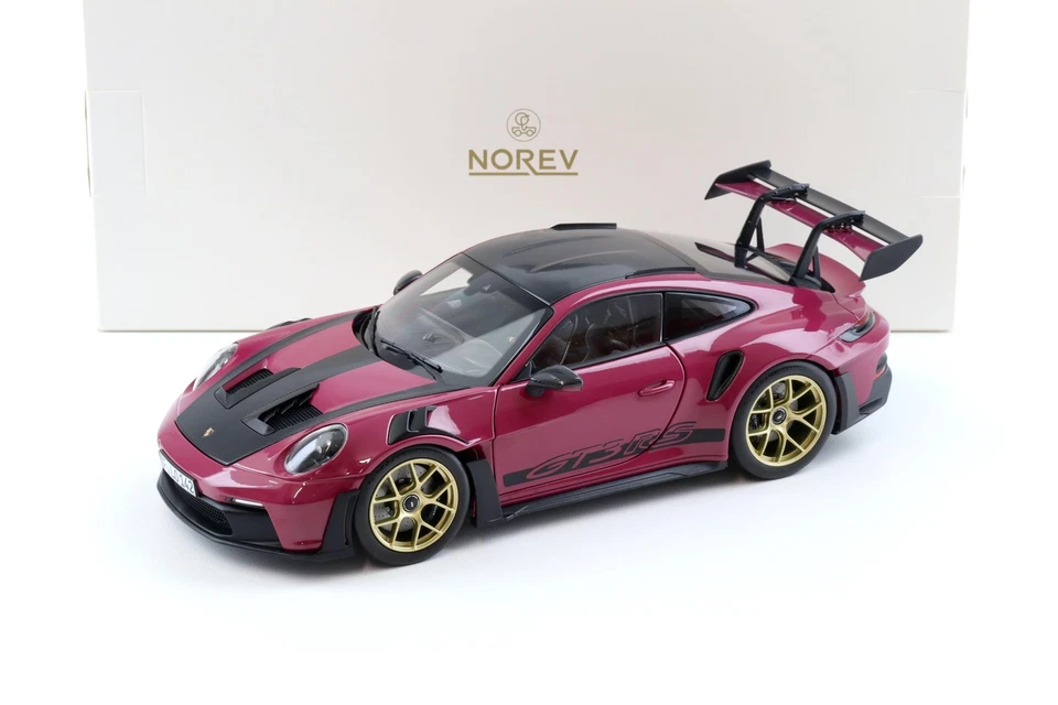 1 18 Norev Porsche 911 992 GT3 RS Weissach Package 2022 Ruby Star 187370