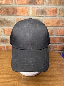 Schlichter unbedruckter einfarbiger schwarzer Otto Strapback Hut Freizeit - Bild 1 von 7