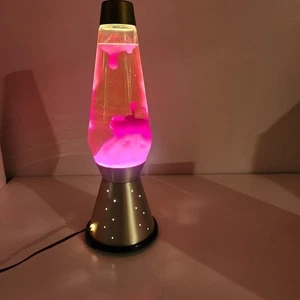 Original 70s Lava Lamp Lite Starlight Retro Red & Gold Underwriters Laboratories - Picture 1 of 10
