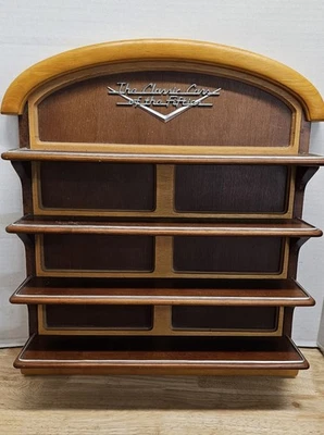 Franklin Mint Classic Cars of the Fifties 50's Wood Wall Display Shelf Rack 20" - Image 1 of 4
