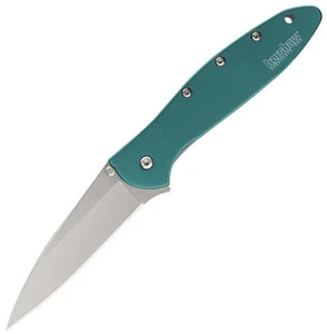 Kershaw Leek Linerlock A/O Teal 1660TEAL 14C28N Aluminum Folding Knife - Picture 1 of 1