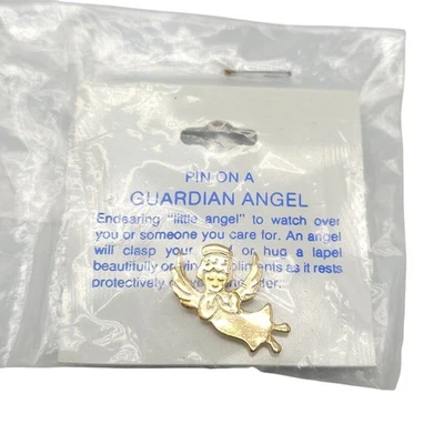 Guardian Angel Lapel Pin New Old Stock - Image 1 of 4