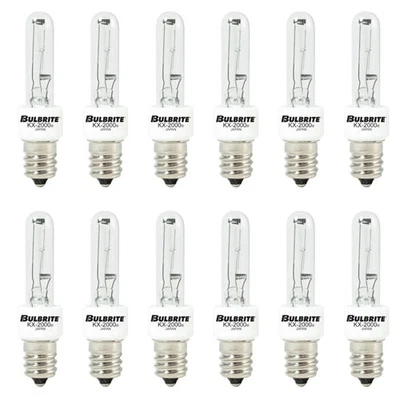 10 PACK: Bulbrite 473060 Krypton/Xenon KX60CL/E12 Light Bulb 60W T3 KX2000 Clear - Image 1 of 4