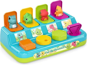 Lehoo Castle Dinosaur Pop up Toy, Baby Toys for 1 Year Olds Girls Multicolor - Picture 1 of 6