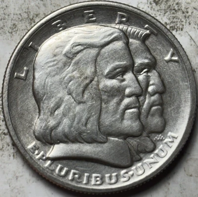 1936 Long Island 50c Commemorative Half Dollar. Attractive UNC Details, Cleaned - Image 1 of 2