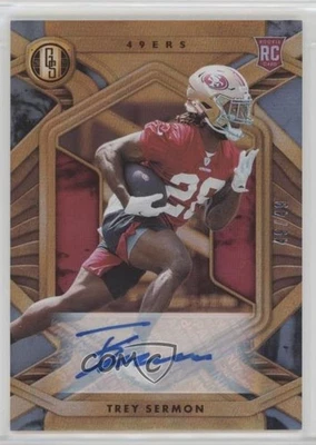 2021 Panini Gold Standard Rookies Platinum /49 Trey Sermon #129 Rookie Auto RC - Image 1 of 2