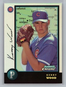 Bowman Chrome Kerry Wood Cubs International Refractor Rookie 1998 #213 10538 - Imagen 1 de 2