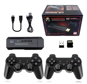 CONSOLE TV STICK GAME HDMI 4K SD 64GB 2 CONTROLLER 40000 GIOCHI RETRO WIRELESS - Foto 1 di 5