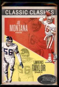 2016 Panini Classics Classic Clashes Joe Montana / Lawrence Taylor #19 - Picture 1 of 2