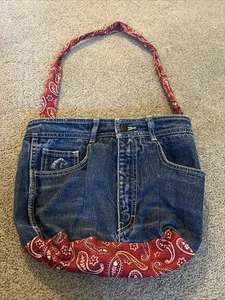 Vintage JORDACHE Blue Jean Purse Shoulder Tote Bag Pre owned - Picture 1 of 5
