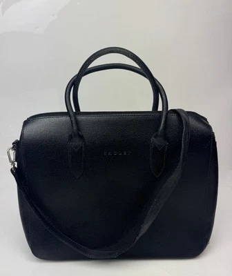 Radley Black Leather Medium Grab Bag - 2 Top Handless & Crossbody Vintage C2000 - image 1 of 4
