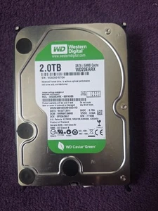 Western Digital WD WD20EARX 2TB Caviar Green 3.5" 5400rpm 64mb Hard Drive SATA - Photo 1/3