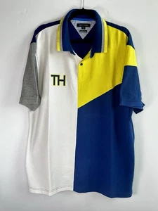 Camisa Polo Tommy Hilfiger Performance Piqué XXL Multicolor Spellout Absorbente TH - Imagen 1 de 11