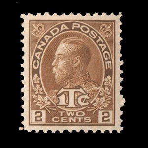 CANADA 1916 KGV Sc MR4 type II War Tax Stamp VF OG MNH CV$65 * - Picture 1 of 3