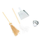 1/12 Dollhouse Broom Dustpan Mop Metal Pail Set Dollhouse Mini Cleaning Tool
