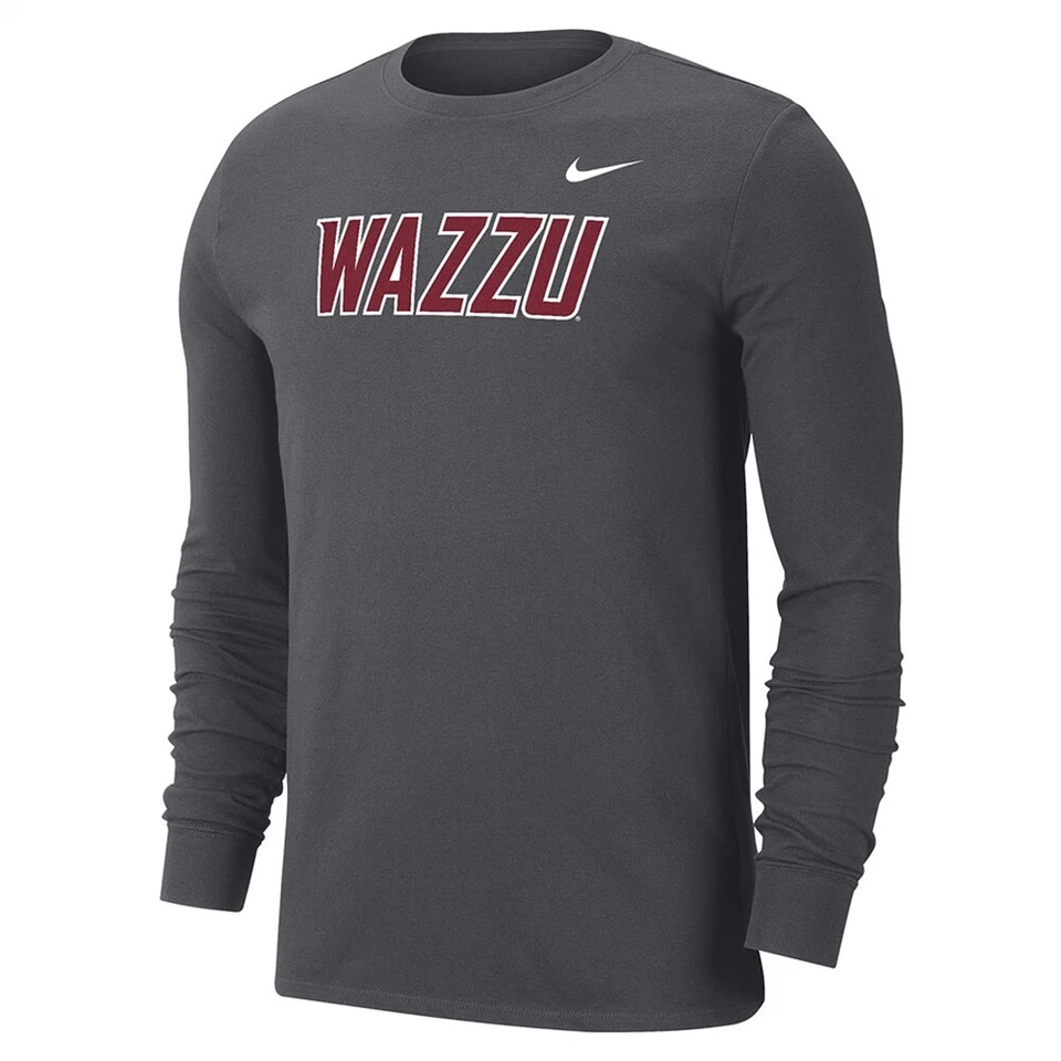 Camiseta de algodón Nike Washington State Cougars manga larga Dri-FIT - WAZZU Foto 1 de 1