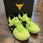 Size 9 - Under Armour Project Rock 4 Quirky Lime