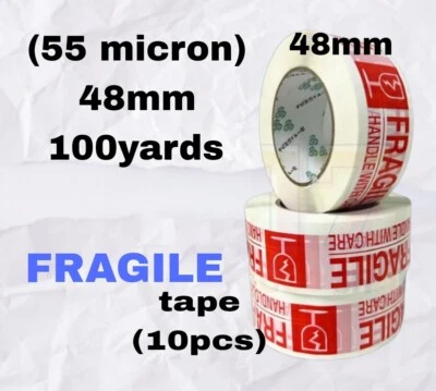 Tape strong transparent fragile (10 roll) 18/24/45/48mm - Image 1 of 3