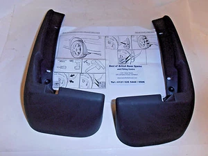 Genuine Rover 45 MG ZS Saloon Rear Mudflaps Kit Facelift 03-06 XPT000110ACA NEW. - Picture 1 of 2