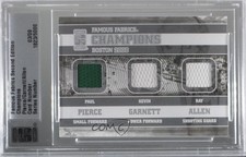 2010 Famous Fabrics Second Edition Champions Silver /9 Paul Pierce Kevin Garnett