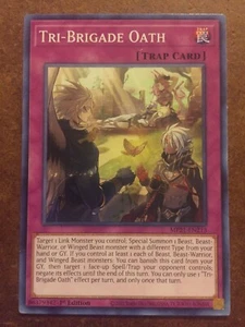 Tri-Brigade Oath Trap Card Yugioh MP21-EN213 Trading Card - Picture 1 of 2