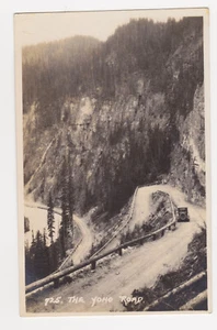 POSTKARTE Yoho Road ECHTES FOTO RPPC unbenutzt KFZ - Bild 1 von 2
