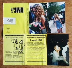Mariah Carey SIGNIERTES AUTOGRAMM Fanclub Holland 1999 3 Original Foto RaRe !!! - Bild 1 von 6