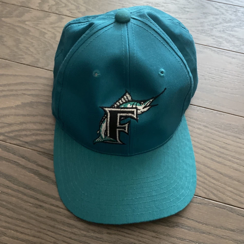 Chapéu Snapback Vintage Antigo Anos 90 Florida Marlins American Needle Ajustável Excelente Estado Usado - Imagem 1 de 4