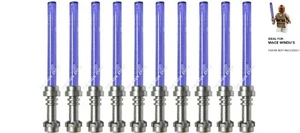 10 X OFFICIAL LEGO - STAR WARS LIGHTSABERS - METALLIC / TRANS PURPLE, FAST - NEW - Picture 1 of 1