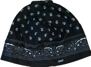 Gorro delineador casco absorbente de humedad Zan Headgear negro cachemira - Imagen 1 de 2