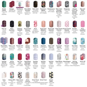 Jamberry Nail Wraps - "R-Si" Wraps - HALF SHEETS - Varies Styles Great Selection - Picture 1 of 72