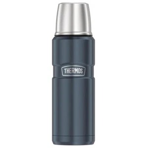 THERMOS 470ml Stainless Steel Vacuum Insulated Beverage Bottle Flask Slate! - Picture 1 of 6