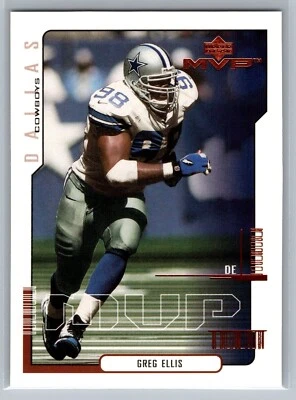 2000 UPPER DECK MVP CARD # 49 Greg Ellis - Dallas Cowboys - Image 1 of 2