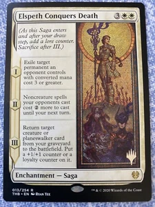 Magic The Gathering Elspeth Conquers Death (013) *Sin papel de aluminio* Promo Theros Beyond Death MT/NM - Imagen 1 de 2