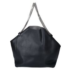 JIL SANDER Chain handle leather Tote Bag black