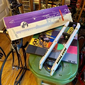 NOS 1990's RETRO NOLEEN CROSSLINK EXP SUSPENSION FORK - GIRVIN MTB - NEW IN BOX - Picture 1 of 24
