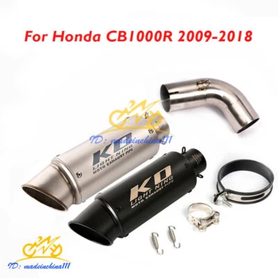 Sistema de silenciador de escape de motocicleta tubo de enlace medio para Honda CB1000R 2009-2018 Foto 1 de 4