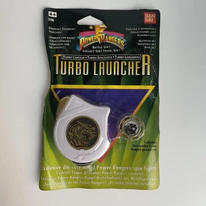 NOS Power Rangers Turbo launcher Spin Fighters White Bandai - Imagen 1 de 7