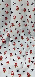 Weiß Bunt Lebkuchen Weihnachten Poly Baumwollstoff 45" PREIS PRO METER - Bild 1 von 2