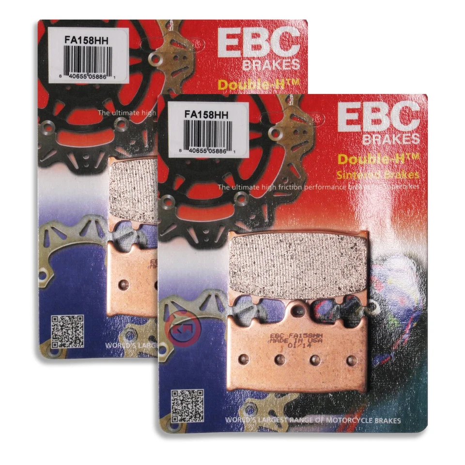 4 PASTIGLIE FRENO ANTERIORE SINTER EBC FA158HH per SUZUKI SV 1000 2003-2007 - Immagine 1 di 4