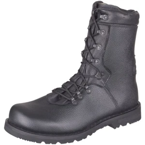 Ejército Alemán Combate Militar Negro Hombres Cadete De Policía Cuero Botas Tipo - Imagen 1 de 10