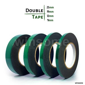 10m Double Sided Foam Sponge Tape Extra Strong Adhesive Roll Sticky Multipurpose - Picture 1 of 13