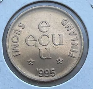 Finlandia Moneta 1995 token ECU - Imagen 1 de 2
