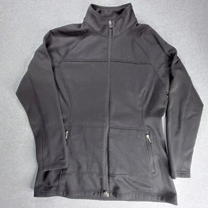 Kathmandu Jacket Womens 16 Black Softshell Fleece Lined Zip Up Pockets Outdoors - Picture 1 of 11