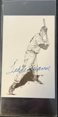 TED WILLIAMS Signed Autographed Postcard JSA COA - Image 1 of 3