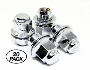 20 Chrome OEM Factory Mag Washer Lug Nuts 12x1.5 Toyota Camry Lexus Vehicles - Picture 1 of 1