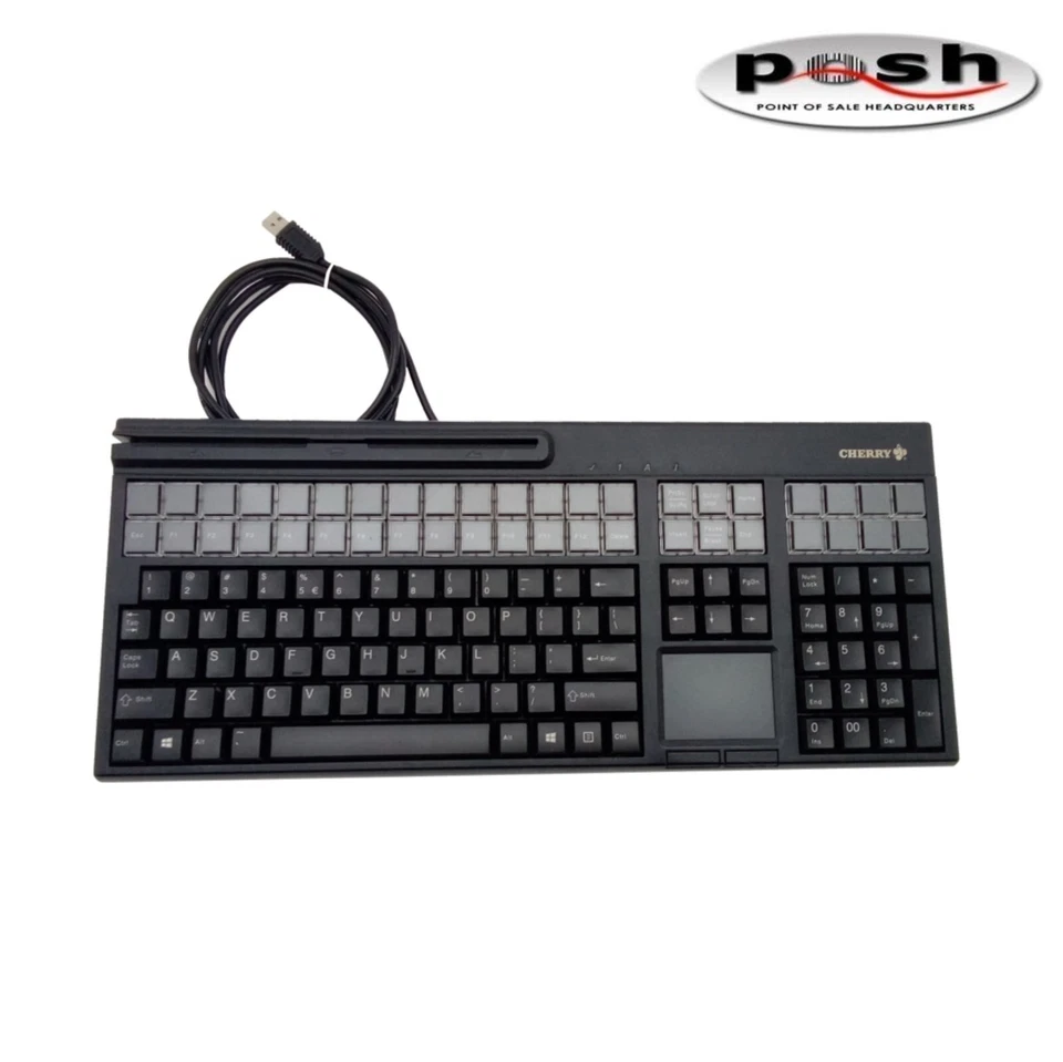 Programmable Cherry G86-71411 G86-71411EUADAA Wired Keyboard - Image 1 of 3