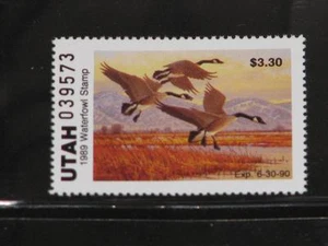 Utah 1989 State Duck, montado sin montar o nunca montado - Imagen 1 de 1