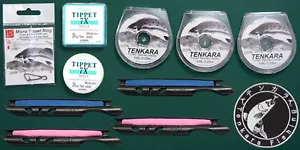 3 bobine 10 piedi Tenkara guide avvolte + 2 mm micro anelli + 7 x set punte #27 - Foto 1 di 9